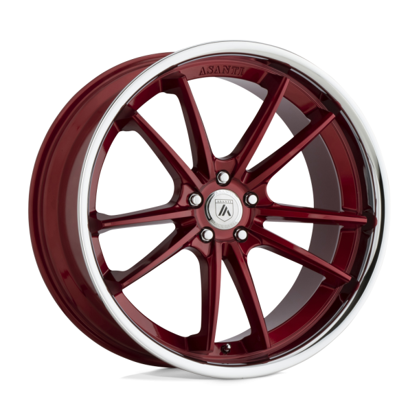 ASANTI ABL-23 SIGMA Candy Red w/ Chrome Lip 20X10.5 5X114.3 (BS 7.25) CB 72.56