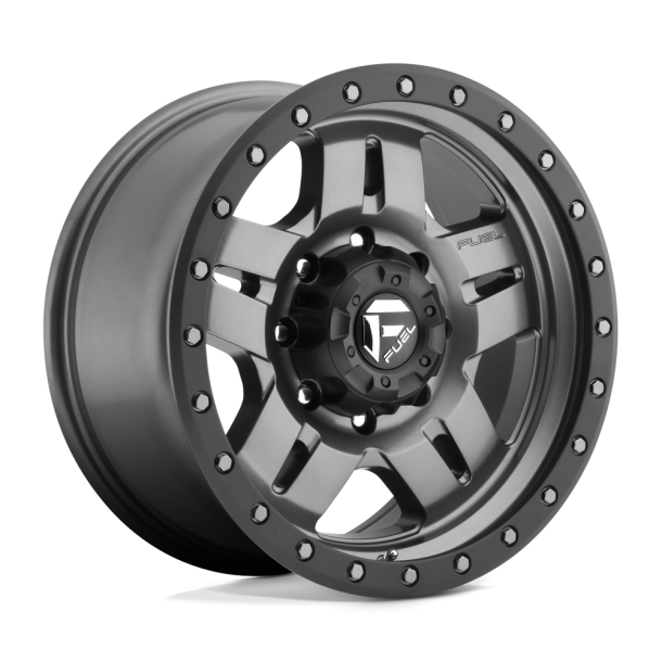 FUEL D558 ANZA Matte Gun Metal Black Bead Ring 15X10 5X114.3 (BS 3.81) CB 72.56