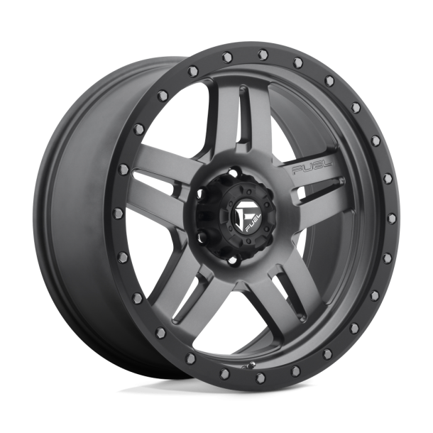 FUEL D558 ANZA Matte Gun Metal Black Bead Ring 20X9 6X139.7 (BS 5.79) CB 108.00