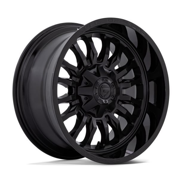 FUEL D796 ARC Matte Black w/ Gloss Black Lip 20X10 6X135 (BS 4.79) CB 106.10