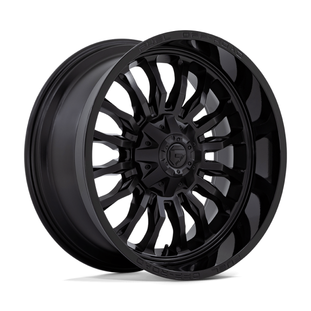 FUEL D796 ARC Matte Black w/ Gloss Black Lip 22X10 6X135 (BS 4.79) CB 106.10