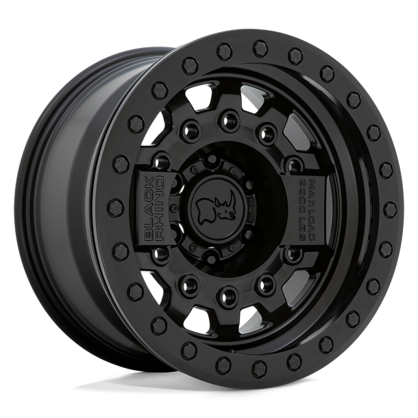 BLACK RHINO AVENGER BEADLOCK Matte Black w/ Black Hardware 17X8.5 5X127 (BS 3.49) CB 71.50