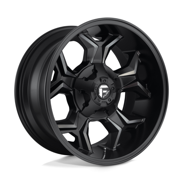 FUEL D605 AVENGER Matte Black Double Dark Tint 20X10 8X165.1 (BS 4.79) CB 125.10