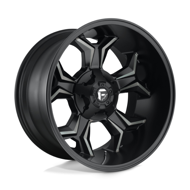 FUEL D605 AVENGER Matte Black Double Dark Tint 22X12 8X170 (BS 4.77) CB 125.10