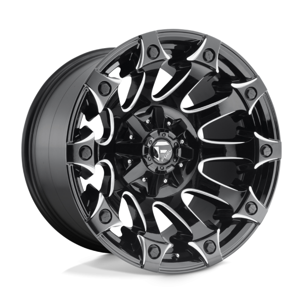 FUEL D578 BATTLE AXE Gloss Black Milled 20X12 6X135 (BS 4.77) CB 106.10