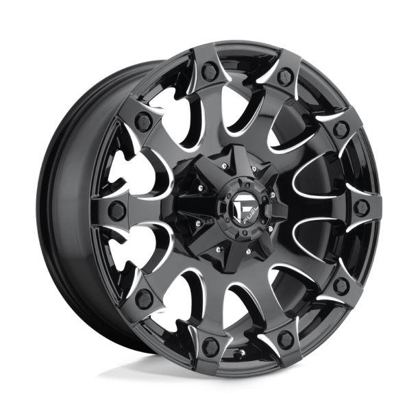 FUEL D578 BATTLE AXE Gloss Black Milled 17X9 5X114.3 (BS 4.53) CB 78.10