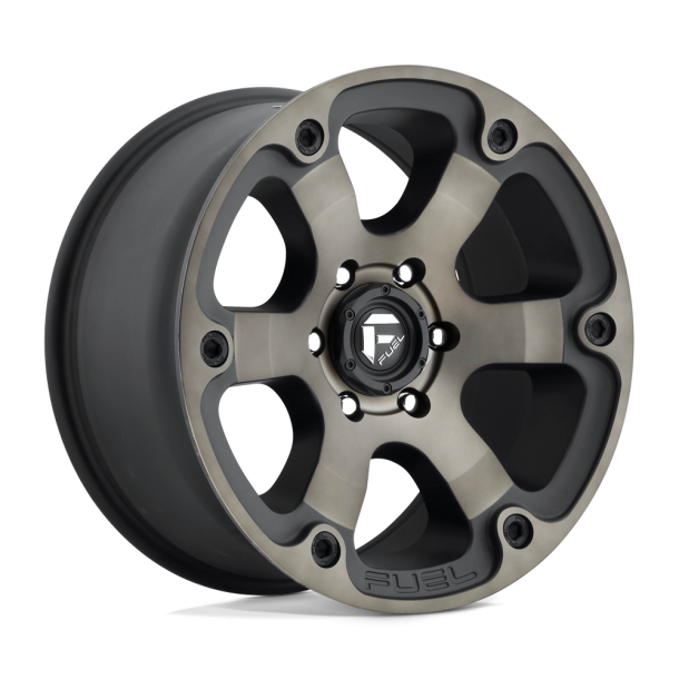 FUEL D564 BEAST Matte Black Double Dark Tint 20X10 5X127 (BS 4.79) CB 78.10