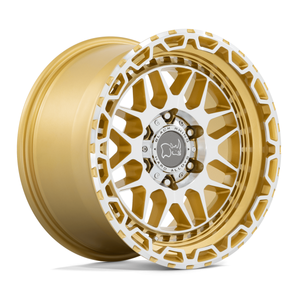 BLACK RHINO HOLCOMB Gloss Gold w/ Mirror Cut Face 17X9.5 6X135 (BS 5.72) CB 87.10