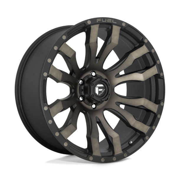 FUEL D674 BLITZ Matte Black Double Dark Tint 22X10 6X135 (BS 4.79) CB 87.10