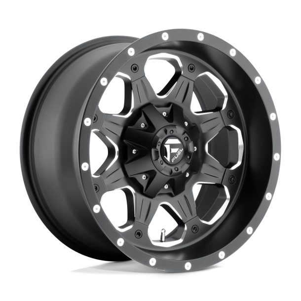 FUEL D534 BOOST Matte Black Milled 16X8 5X114.3 (BS 4.54) CB 78.10