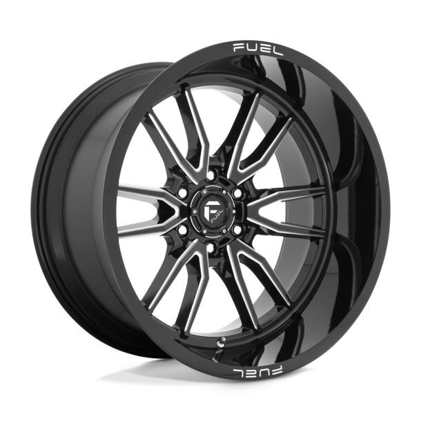 FUEL D761 CLASH Gloss Black Milled 22X12 6X135 (BS 4.77) CB 87.10