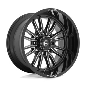 FUEL D761 CLASH Gloss Black Milled 22X12 8X165.1 (BS 4.77) CB 125.10