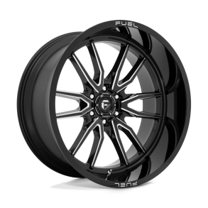 FUEL D761 CLASH Gloss Black Milled 24X12 6X135 (BS 4.77) CB 87.10