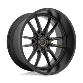 FUEL D762 CLASH Matte Black Double Dark Tint 24X12 6X135 (BS 4.77) CB 87.10
