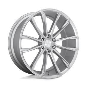 DUB S248 CLOUT Gloss Silver Brushed 24X10 6X135 (BS 6.68) CB 87.10
