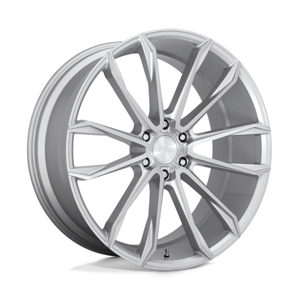 DUB S248 CLOUT Gloss Silver Brushed 24X10 6X135 (BS 6.68) CB 87.10