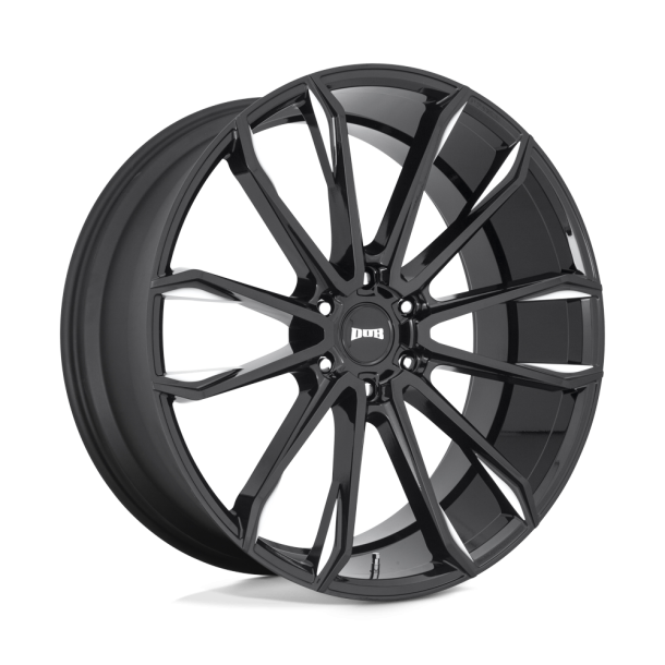 DUB S252 CLOUT Gloss Black Milled 24X10 6X135 (BS 6.68) CB 87.10