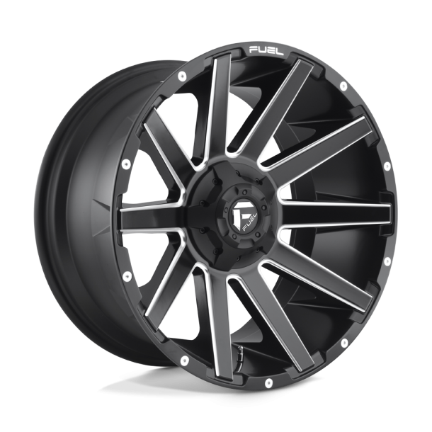 FUEL D616 CONTRA Matte Black Milled 18X9 6X135 (BS 4.53) CB 106.10