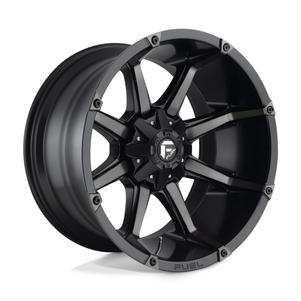 FUEL D556 COUPLER Matte Black Double Dark Tint 22X12 6X135 (BS 4.77) CB 106.10