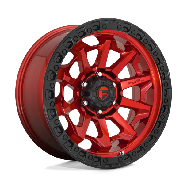 FUEL D695 COVERT Candy Red Black Bead Ring 16X8 5X139.7 (BS 4.54) CB 108.00