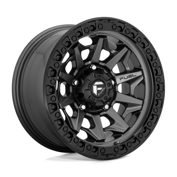 FUEL D716 COVERT Matte Gun Metal Black Bead Ring 17X9 5X127 (BS 5.04) CB 71.50