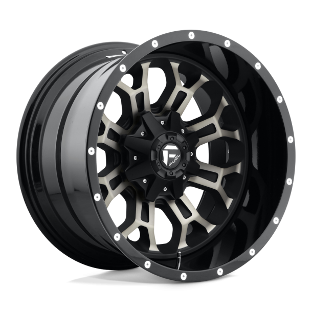 FUEL D561 CRUSH Gloss Machined Double Dark Tint 17X9 5X114.3 (BS 4.53) CB 78.10