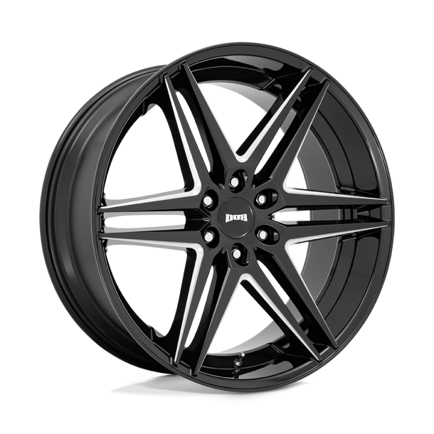 DUB S267 DIRTY DOG Glossy Black Milled 24X10 6X135 (BS 6.68) CB 87.10