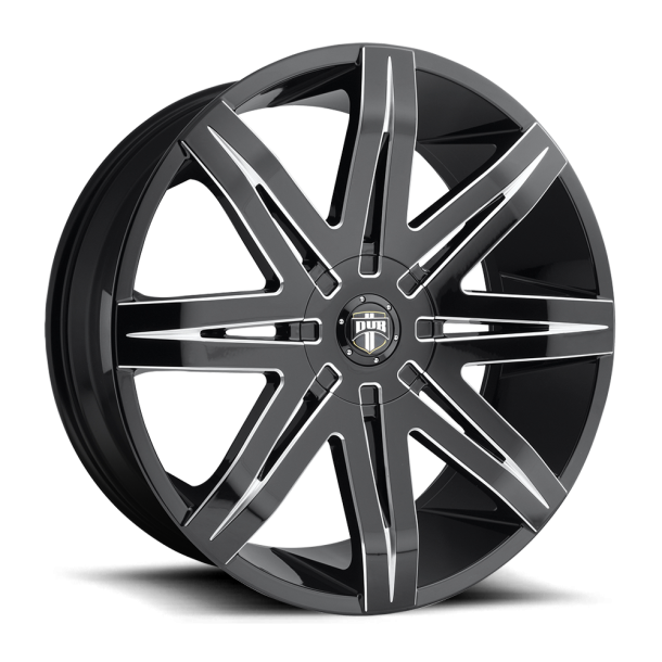 DUB S227 STACKS Gloss Black Milled 24X9.5 5X127 (BS 6.23) CB 78.10