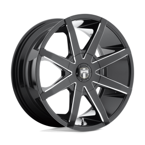 DUB S109 PUSH Gloss Black Milled 20X8.5 5X115 (BS 5.14) CB 72.56