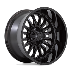FUEL D796 ARC Matte Black w/ Gloss Black Lip 22X12 6X139.7 (BS 4.77) CB 106.10