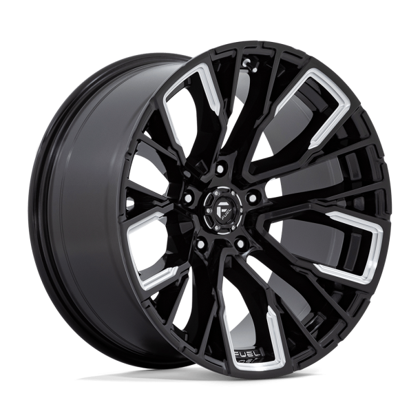 FUEL D849 REBAR Gloss Black Milled 20X10 5X127 (BS 4.79) CB 71.50