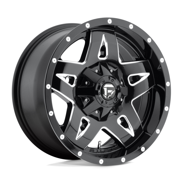 FUEL D554 FULL BLOWN Gloss Black Milled 18X9 5X114.3 (BS 4.53) CB 78.10