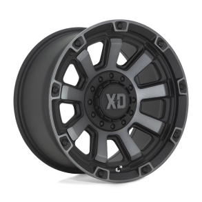 KMC XD XD852 GAUNTLET Satin Black w/ Gray Tint 17X9 6X135 (BS 5.00) CB 106.10