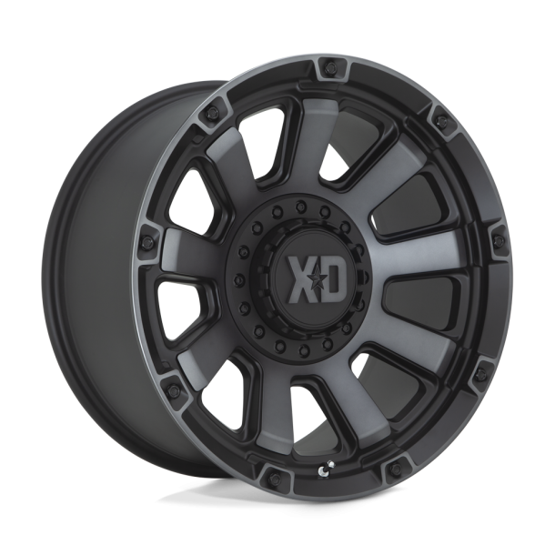 KMC XD XD852 GAUNTLET Satin Black w/ Gray Tint 20X10 6X135 (BS 4.79) CB 106.10