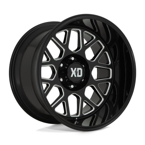 KMC XD XD849 GRENADE 2 Gloss Black Milled 20X10 6X135 (BS 4.79) CB 87.10