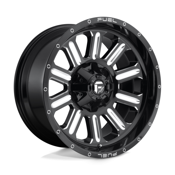 FUEL D620 HARDLINE Gloss Black Milled 20X10 8X165.1 (BS 4.79) CB 125.10