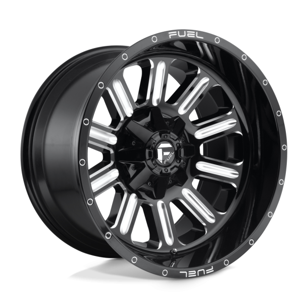 FUEL D620 HARDLINE Gloss Black Milled 15X8 5X114.3 (BS 3.79) CB 72.56