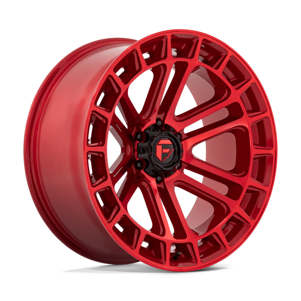 FUEL D719 HEATER Candy Red Machined 22X10 6X135 (BS 4.99) CB 87.10