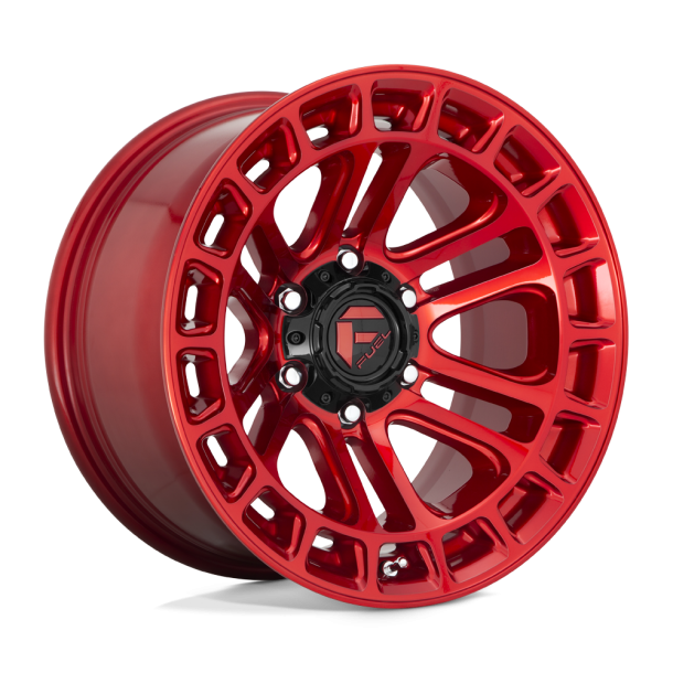 FUEL D719 HEATER Candy Red Machined 17X9 6X135 (BS 4.53) CB 87.10