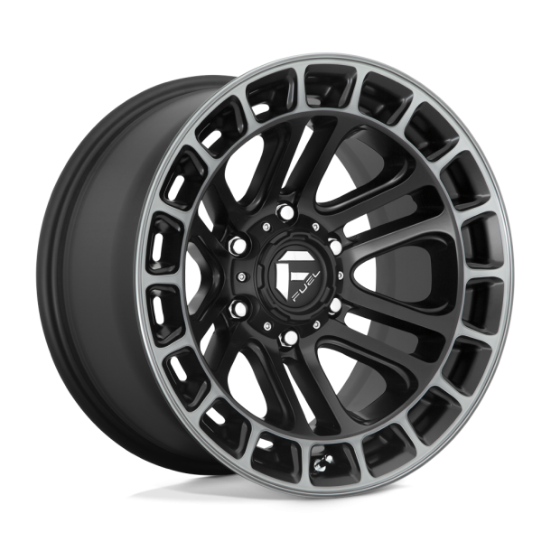 FUEL D720 HEATER Matte Black Double Dark Tint Machined 17X9 6X135 (BS 4.53) CB 87.10