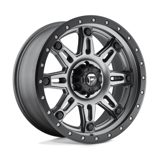 FUEL D568 HOSTAGE III Matte Gun Metal Black Bead Ring 18X9 6X139.7 (BS 5.79) CB 108.00