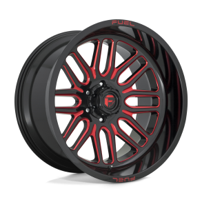 FUEL D663 IGNITE Gloss Black Red Tinted Clear 22X12 6X135 (BS 4.81) CB 87.10