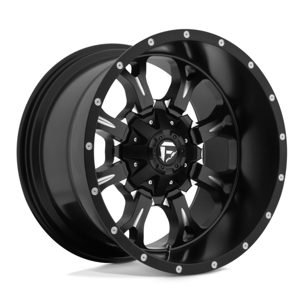 FUEL D517 KRANK Matte Black Milled 20X12 6X135 (BS 4.77) CB 106.10