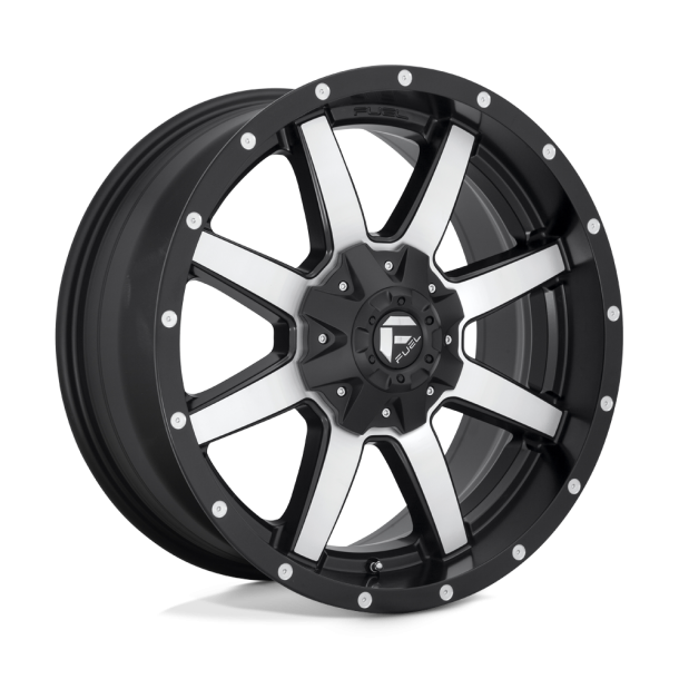 FUEL D537 MAVERICK Matte Black Machined 17X9 5X114.3 (BS 4.53) CB 78.10