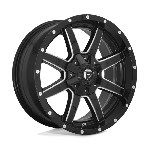 FUEL D610 MAVERICK Gloss Black Milled 17X8.5 5X127 (BS 5.73) CB 71.50