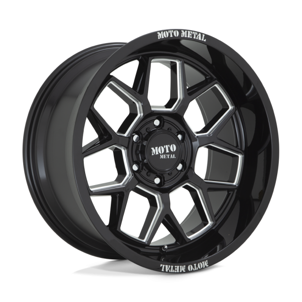 MOTO Metal MO803 BANSHEE Gloss Black Milled 20X10 5X127 (BS 4.79) CB 71.50