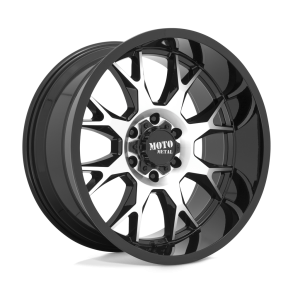 MOTO Metal MO806 Gloss Black Machined 22X12 6X135 (BS 4.77) CB 87.10