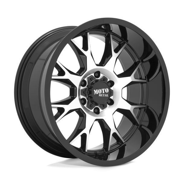 MOTO Metal MO806 Gloss Black Machined 22X12 6X135 (BS 4.77) CB 87.10