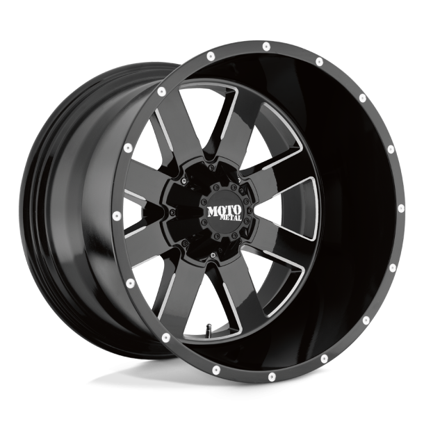 MOTO Metal MO962 Gloss Black Milled 17X10 5X127 (BS 4.56) CB 78.10