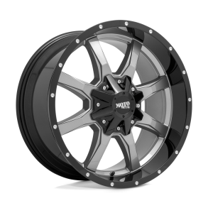 MOTO Metal MO970 Gloss Gray Center Gloss Black Lip 20X10 8X170 (BS 4.79) CB 125.10